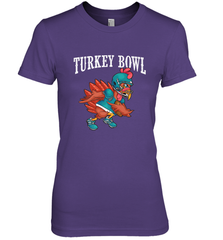 Cool Turkey Bowl _ Funny Thanksgiving Football Player Women's Premium T-Shirt Women's Premium T-Shirt - jonhlittlestore88