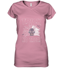 Disney Dalmatians Cruella Trick No Treat Halloween Women's V-Neck T-Shirt Women's V-Neck T-Shirt - jonhlittlestore88