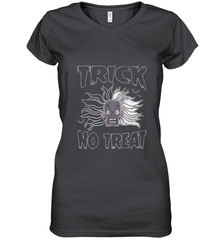 Disney Dalmatians Cruella Trick No Treat Halloween Women's V-Neck T-Shirt Women's V-Neck T-Shirt - jonhlittlestore88