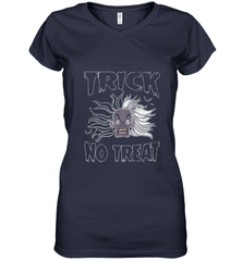 Disney Dalmatians Cruella Trick No Treat Halloween Women's V-Neck T-Shirt Women's V-Neck T-Shirt - jonhlittlestore88