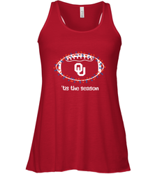 NFL Oklahoma Sooners Football And Christmas Lights Women's Racerback Tank
