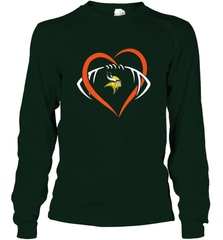 NFL Minnesota Vikings Heart Love Football Long Sleeve T-Shirt Long Sleeve T-Shirt - jonhlittlestore88