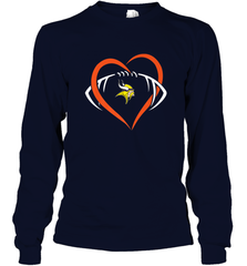 NFL Minnesota Vikings Heart Love Football Long Sleeve T-Shirt Long Sleeve T-Shirt - jonhlittlestore88