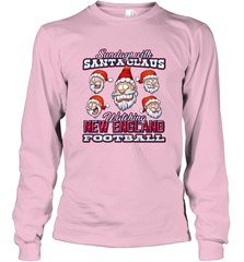New England Christmas Funny Santa Claus Watching Football Long Sleeve T-Shirt Long Sleeve T-Shirt - jonhlittlestore88