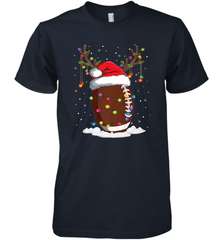 NFL Christmas Football Reindeer Funny Santa Hat Xmas Kids Gift Men's Premium T-Shirt Men's Premium T-Shirt - jonhlittlestore88