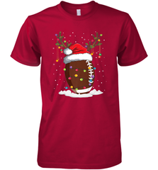 NFL Christmas Football Reindeer Funny Santa Hat Xmas Kids Gift Men's Premium T-Shirt Men's Premium T-Shirt - jonhlittlestore88