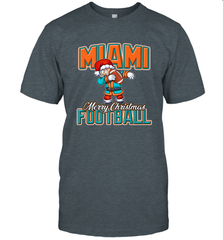 NFL Miami Christmas Dabbing Santa Playing Miami Football Men's T-Shirt Men's T-Shirt - jonhlittlestore88