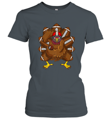 Cool Turkey Football Feathers Funny Thanksgiving Sports Women's T-Shirt Women's T-Shirt - jonhlittlestore88