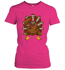 Cool Turkey Football Feathers Funny Thanksgiving Sports Women's T-Shirt Women's T-Shirt - jonhlittlestore88
