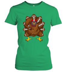 Cool Turkey Football Feathers Funny Thanksgiving Sports Women's T-Shirt Women's T-Shirt - jonhlittlestore88