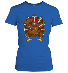 Cool Turkey Football Feathers Funny Thanksgiving Sports Women's T-Shirt Women's T-Shirt - jonhlittlestore88