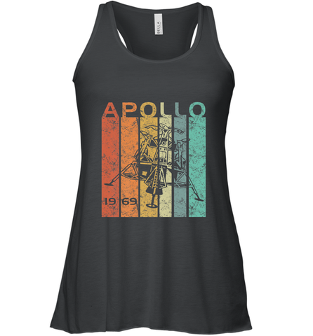 Retro Apollo 11 50th Anniversary Moon Landing 1969 2019 Women's Racerback Tank Women's Racerback Tank / Black / XS Women's Racerback Tank - jonhlittlestore88