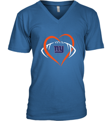 NFL New York Giants Heart Love Football Men's V-Neck Men's V-Neck - jonhlittlestore88