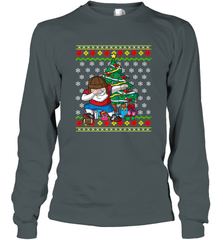 NFL Ugly Christmas Dabbing Santa Football Gift Long Sleeve T-Shirt Long Sleeve T-Shirt - jonhlittlestore88