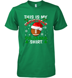 NFL This Is My Football Christmas Pajama Gift Football Lover Men's Premium T-Shirt