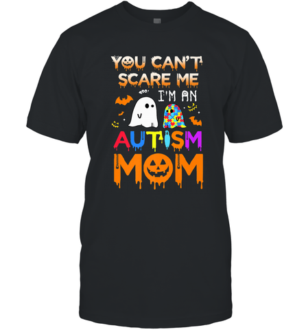 You Can't Scare Me I'm An Autism Mom Ghost Awareness Funny Men's T-Shirt Men's T-Shirt / Black / S Men's T-Shirt - jonhlittlestore88