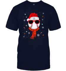 Toronto Blue Jays LogoChristmas Baseball Player Glasses Santa Hat Pajama Gift Men's T-Shirt Men's T-Shirt - jonhlittlestore88