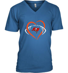 NFL Tampa Bay Buccaneers Heart Love Football Men's V-Neck Men's V-Neck - jonhlittlestore88