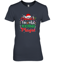 NFL Santa's Favorite Football Player Xmas Light Hat Christmas Women's Premium T-Shirt Women's Premium T-Shirt - jonhlittlestore88