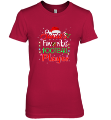 NFL Santa's Favorite Football Player Xmas Light Hat Christmas Women's Premium T-Shirt Women's Premium T-Shirt - jonhlittlestore88