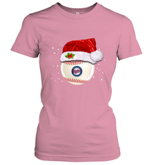 Minnesota Twins Logo Baseball Ball Christmas Santa Hat Xmas Sport Funny Snow Women's T-Shirt Women's T-Shirt - jonhlittlestore88