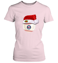 Minnesota Twins Logo Baseball Ball Christmas Santa Hat Xmas Sport Funny Snow Women's T-Shirt Women's T-Shirt - jonhlittlestore88