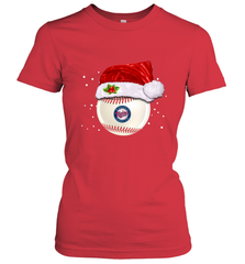 Minnesota Twins Logo Baseball Ball Christmas Santa Hat Xmas Sport Funny Snow Women's T-Shirt Women's T-Shirt - jonhlittlestore88