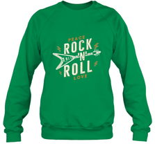 Peace Rock and Roll Love Music Guitar Retro Hippie Crewneck Sweatshirt Crewneck Sweatshirt - jonhlittlestore88