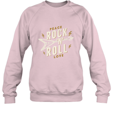 Peace Rock and Roll Love Music Guitar Retro Hippie Crewneck Sweatshirt Crewneck Sweatshirt - jonhlittlestore88