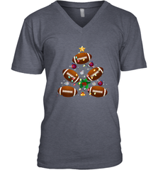 NFL Christmas Pajama Football Christmas Ornaments Tree Xmas Gift Men's V-Neck Men's V-Neck - jonhlittlestore88