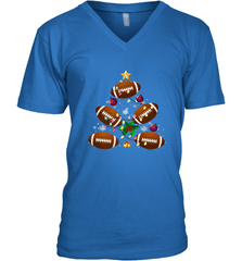 NFL Christmas Pajama Football Christmas Ornaments Tree Xmas Gift Men's V-Neck Men's V-Neck - jonhlittlestore88