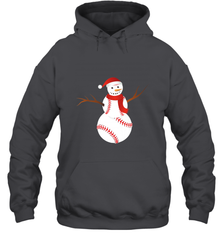 Snowman Baseball Christmas Hooded Sweatshirt Hooded Sweatshirt - jonhlittlestore88