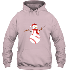 Snowman Baseball Christmas Hooded Sweatshirt Hooded Sweatshirt - jonhlittlestore88