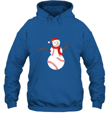 Snowman Baseball Christmas Hooded Sweatshirt Hooded Sweatshirt - jonhlittlestore88
