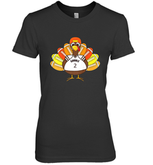Cool Thanksgiving Football Shirt _ Gobble Player Turkey Gift Women's Premium T-Shirt Women's Premium T-Shirt - jonhlittlestore88