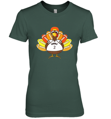 Cool Thanksgiving Football Shirt _ Gobble Player Turkey Gift Women's Premium T-Shirt Women's Premium T-Shirt - jonhlittlestore88