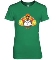Cool Thanksgiving Football Shirt _ Gobble Player Turkey Gift Women's Premium T-Shirt Women's Premium T-Shirt - jonhlittlestore88
