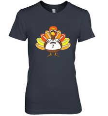 Cool Thanksgiving Football Shirt _ Gobble Player Turkey Gift Women's Premium T-Shirt Women's Premium T-Shirt - jonhlittlestore88