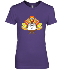 Cool Thanksgiving Football Shirt _ Gobble Player Turkey Gift Women's Premium T-Shirt Women's Premium T-Shirt - jonhlittlestore88
