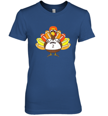 Cool Thanksgiving Football Shirt _ Gobble Player Turkey Gift Women's Premium T-Shirt Women's Premium T-Shirt - jonhlittlestore88