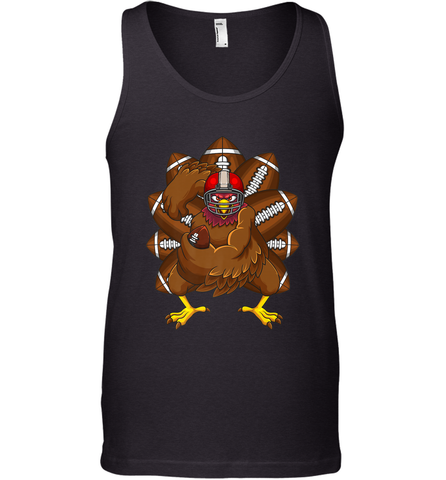 Cool Turkey Football Feathers Funny Thanksgiving Sports Men's Tank Top Men's Tank Top / Black / XS Men's Tank Top - jonhlittlestore88