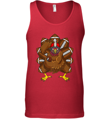 Cool Turkey Football Feathers Funny Thanksgiving Sports Men's Tank Top Men's Tank Top - jonhlittlestore88