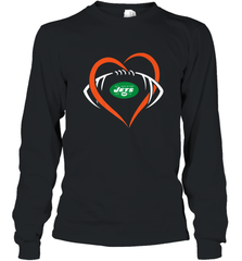 NFL New York Jets Heart Love Football Long Sleeve T-Shirt Long Sleeve T-Shirt - jonhlittlestore88