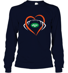 NFL New York Jets Heart Love Football Long Sleeve T-Shirt Long Sleeve T-Shirt - jonhlittlestore88