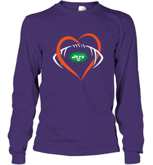 NFL New York Jets Heart Love Football Long Sleeve T-Shirt Long Sleeve T-Shirt - jonhlittlestore88