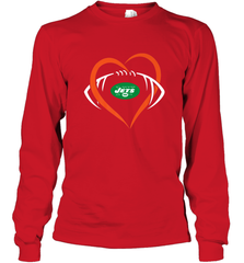 NFL New York Jets Heart Love Football Long Sleeve T-Shirt Long Sleeve T-Shirt - jonhlittlestore88