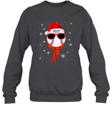 San Diego Padres Logo Christmas Baseball Player Glasses Santa Hat Pajama Gift Crewneck Sweatshirt Crewneck Sweatshirt - jonhlittlestore88