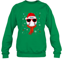 San Diego Padres Logo Christmas Baseball Player Glasses Santa Hat Pajama Gift Crewneck Sweatshirt Crewneck Sweatshirt - jonhlittlestore88