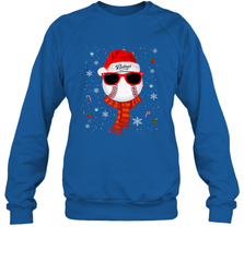 San Diego Padres Logo Christmas Baseball Player Glasses Santa Hat Pajama Gift Crewneck Sweatshirt Crewneck Sweatshirt - jonhlittlestore88