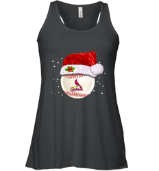 St. Louis Cardinals Logo Baseball Ball Christmas Santa Hat Xmas Sport Funny Snow Women's Racerback Tank